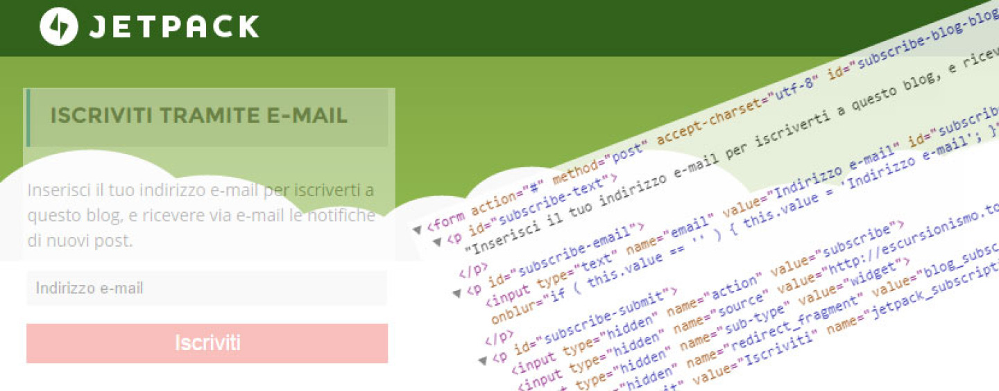 Jetpack, modificare il CSS di subscriptions (iscrizioni)