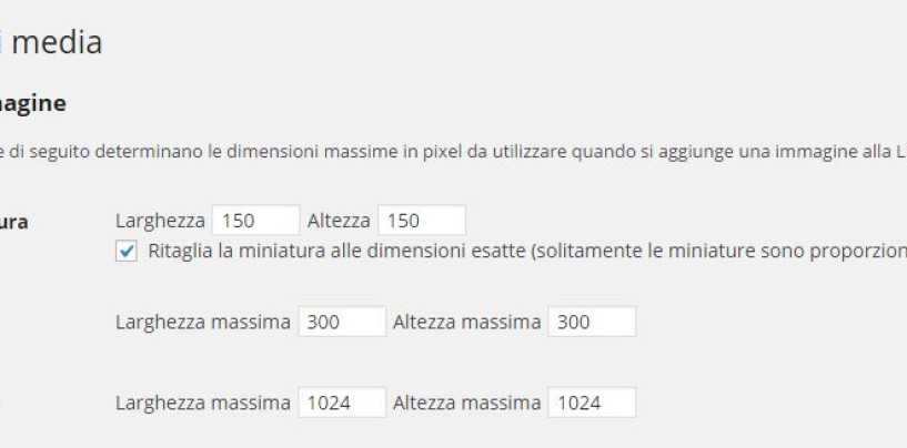 WordPress: come funzionano le immagini.